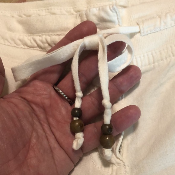 ANN TAYLOR LOFT Size 14 Marisa Wide Leg Crop Linen Cotton Summer Cozy $109 NEW - Picture 13 of 16